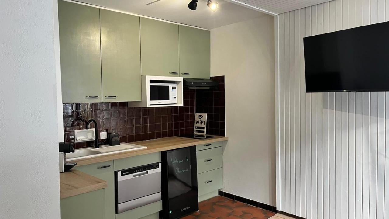Studio Dent Du Caiman, Chamonix Hyper Centre, Parking, Vue Mont Blanc 외부 사진