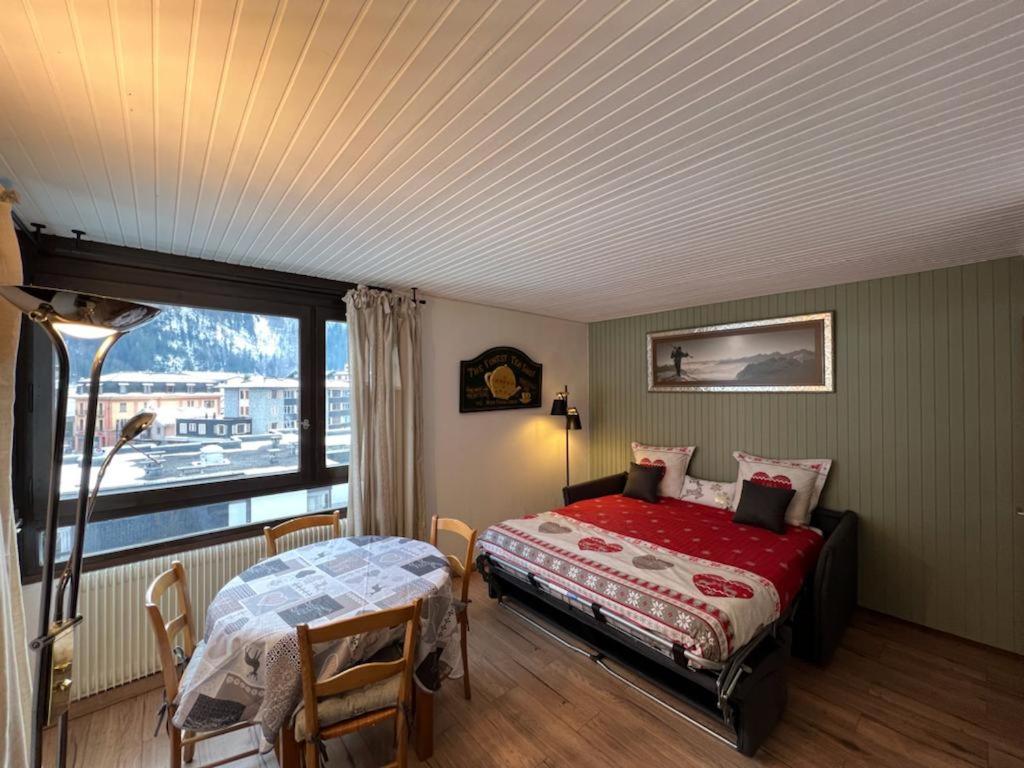 Studio Dent Du Caiman, Chamonix Hyper Centre, Parking, Vue Mont Blanc 외부 사진